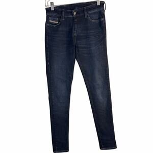 Diesel Slandy Super Skinny Jeans Size 28 Dark Wash Stretch Denim